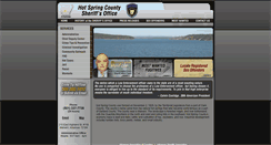 Desktop Screenshot of hotspringcountysheriff.com